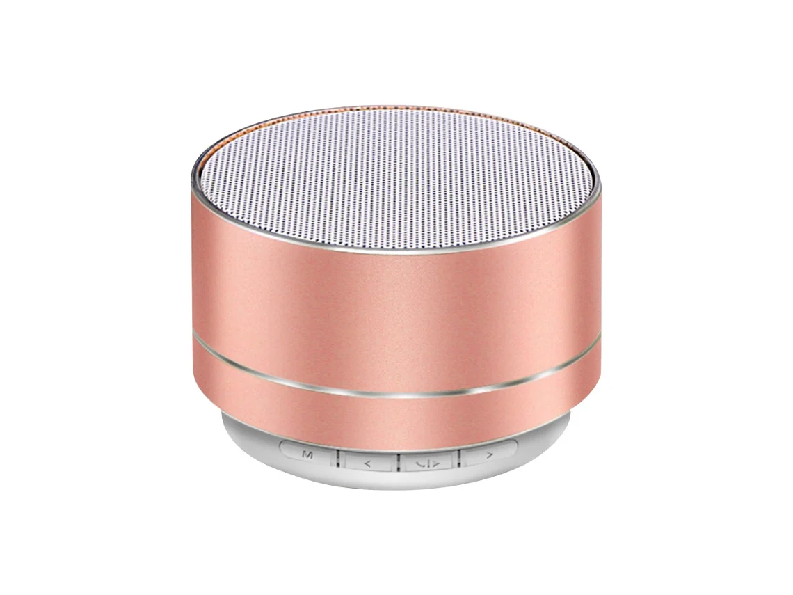 (rosa) Altavoz Bluetooth Inalámbrico, Entrada Auxiliar, Función De Llamada, Tarjeta Tf, Alta Fidelidad