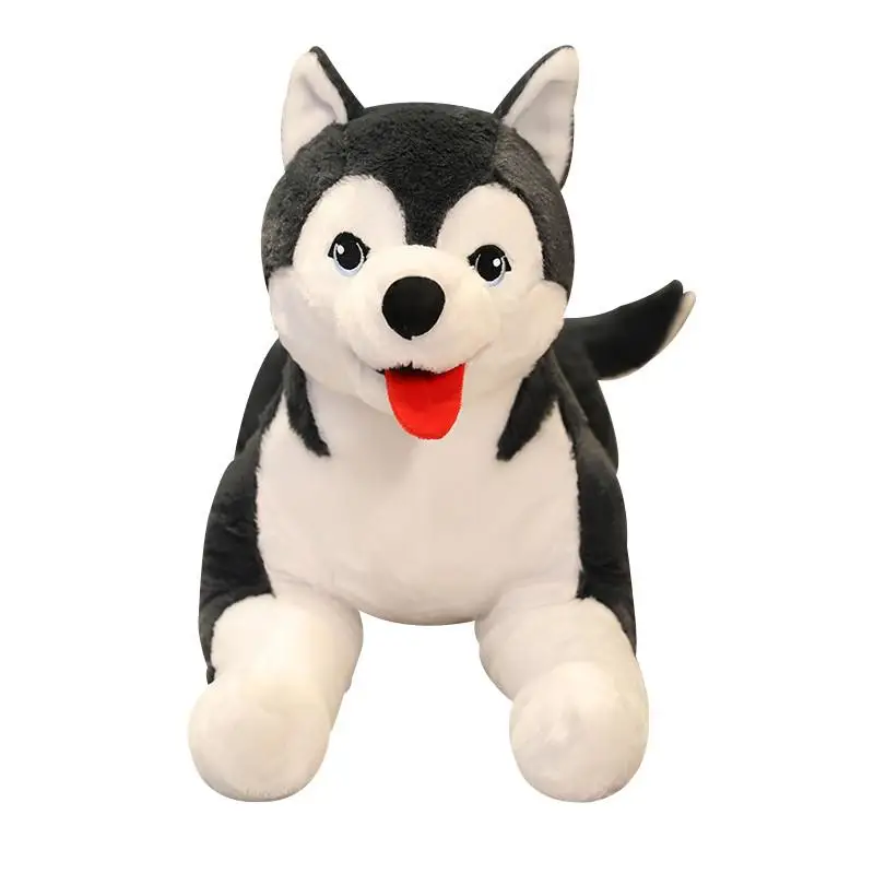 (negro 65cm) Lindo Peluche De Husky De 65cm