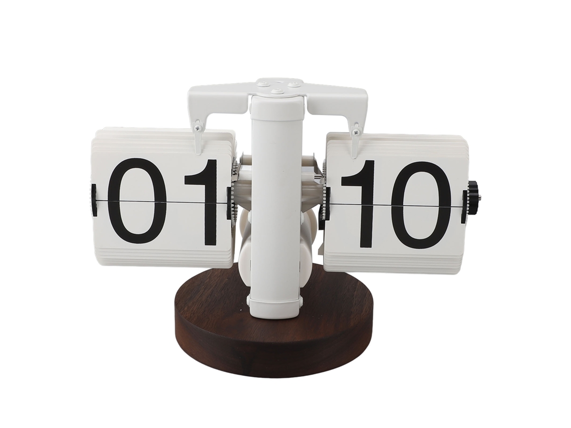 Reloj de mesa giratorio (retro, batería)