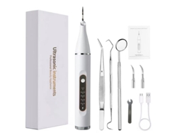 Máquina de Limpieza Dental Ultrasónica Portátil, 5 Velocidades, Cuidados Bucales, Limpieza de Dientes, Blanco Siurn