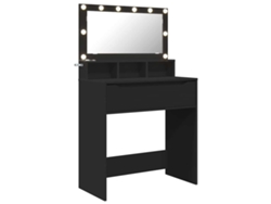 Mesas De Tocador | Mesa De Vestidor De Dormitorio Negro 80 X 39,6 X 135 Cm