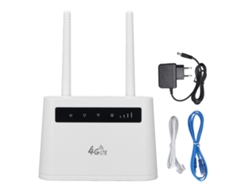 Router Inalámbrico 4g Lte Con Ranura Para Tarjeta Sim 300mbps Wifi Hotspot Móvil Desbloqueado Con Antenas Duales Plug Eu 100-240v
