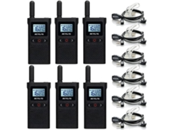 Walkie-talkie Rb628 con auriculares, walkie-talkie Pmr446 profesional con baterías recargables de 1500 mAh, pantallas LCD VOX Ctcss/dcs Retevis