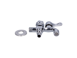Grifo De Acero Inoxidable Con Rosca Macho G1/2 Para Baño Y Lavadora.