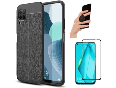 Carcasa, Protector y Popsocket Huawei P40 Lite Rugged Leather Negro