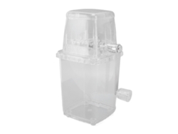 Pequeña máquina de hielo manual portátil para el hogar.