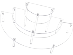Besportble Soporte De Bodas Y Cumpleaños Y Soportes Para Pastel De Acrílico 40.00 X 20.00 X 16.50 Cm Pulgad...
