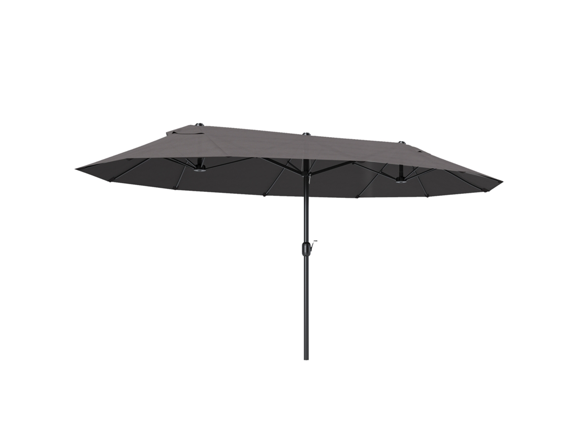 Base para parasol con ruedas de HDPE para mástiles de Ø22 38 mm, capacidad de agua de 18 kg o 16 kg, color marrón PMM CAPITALI