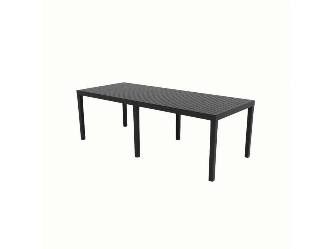 Mesa Extensible IPAE-PROGARDEN Indo (220x90x72cm - Antracita)