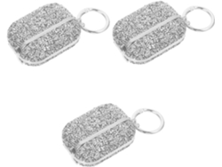 Juego De 3 Fundas Protectoras Con Caja De Almacenamiento Y Elegante Protección Para Auriculares Inalámbricos.