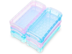 Besportble Estuche De Y Rosa Estuches Para Lápices Plástico Transparente 21.50x10.00x4.20cm -material: