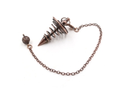 Péndulo Metálico Espiritual Para Adivinación Y Radiestesia Con Cadena Para La Sanación De Chakras (metal)
