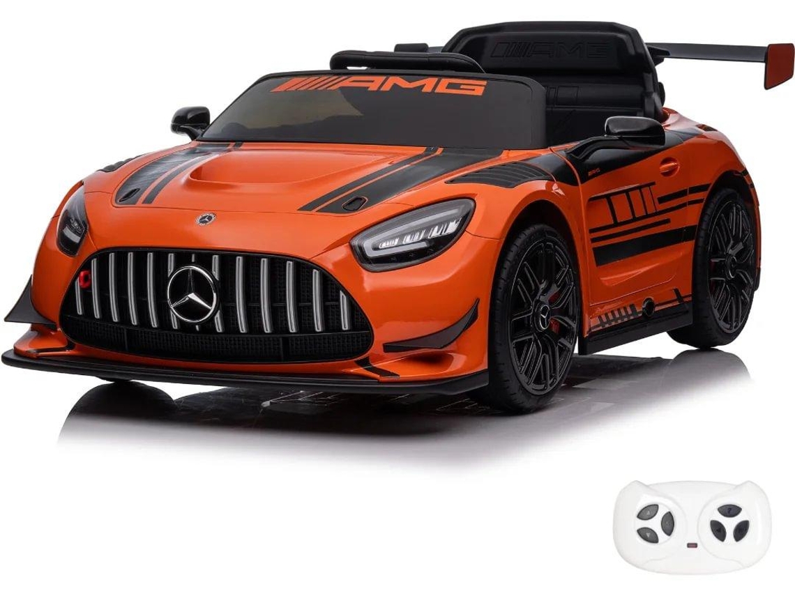 Vehículo Eléctrico Para Niños - Mercedes Amg Gt3 12v - 1 A 6 Años - Naranja