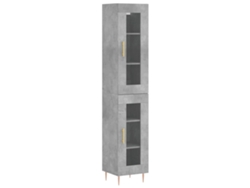 Maison Exclusive - Aparador De Madera Contrachapada Gris Hormigón 34,5x34x180 Cm