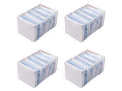 Organizador de ropa jeans red blanca (37x26x2cm) Kofihety