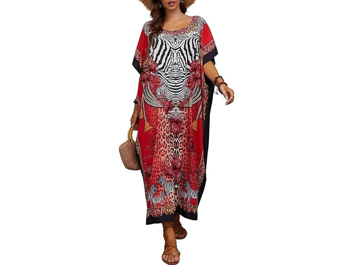 Fasst-caftán Turco Para Mujer Traje De Baño Túnica De Playa Vestido Largo Transparente Chiffon Verano