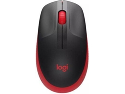 Ratón LOGITECH M190  (Inalámbrico - Casual - 1000 dpi - Rojo)