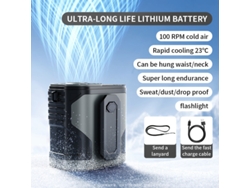 Linterna portátil USB F83 Yuysan de 5000 mAh, color gris