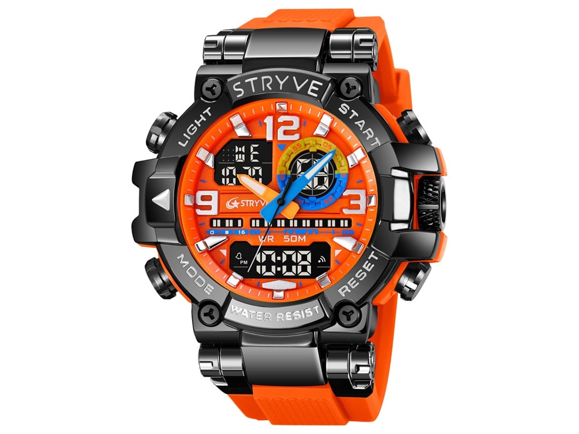 Reloj Electrónico Deportivo Para Estudiantes Y Jóvenes (naranja), Elegante Reloj De Pulsera Multifuncional.