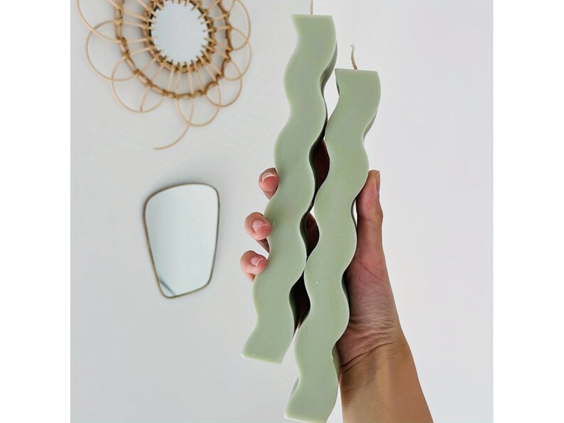 Molde de silicona para vela con forma de onda 3D de Vayotoy