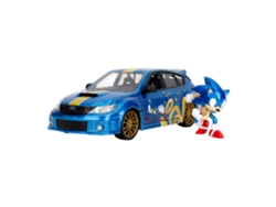 Jada Toys Sonic Subaru Sti Modelo de coche con figura sónica Vehículo a escala 1:24 SONIC THE HEDGEHOG