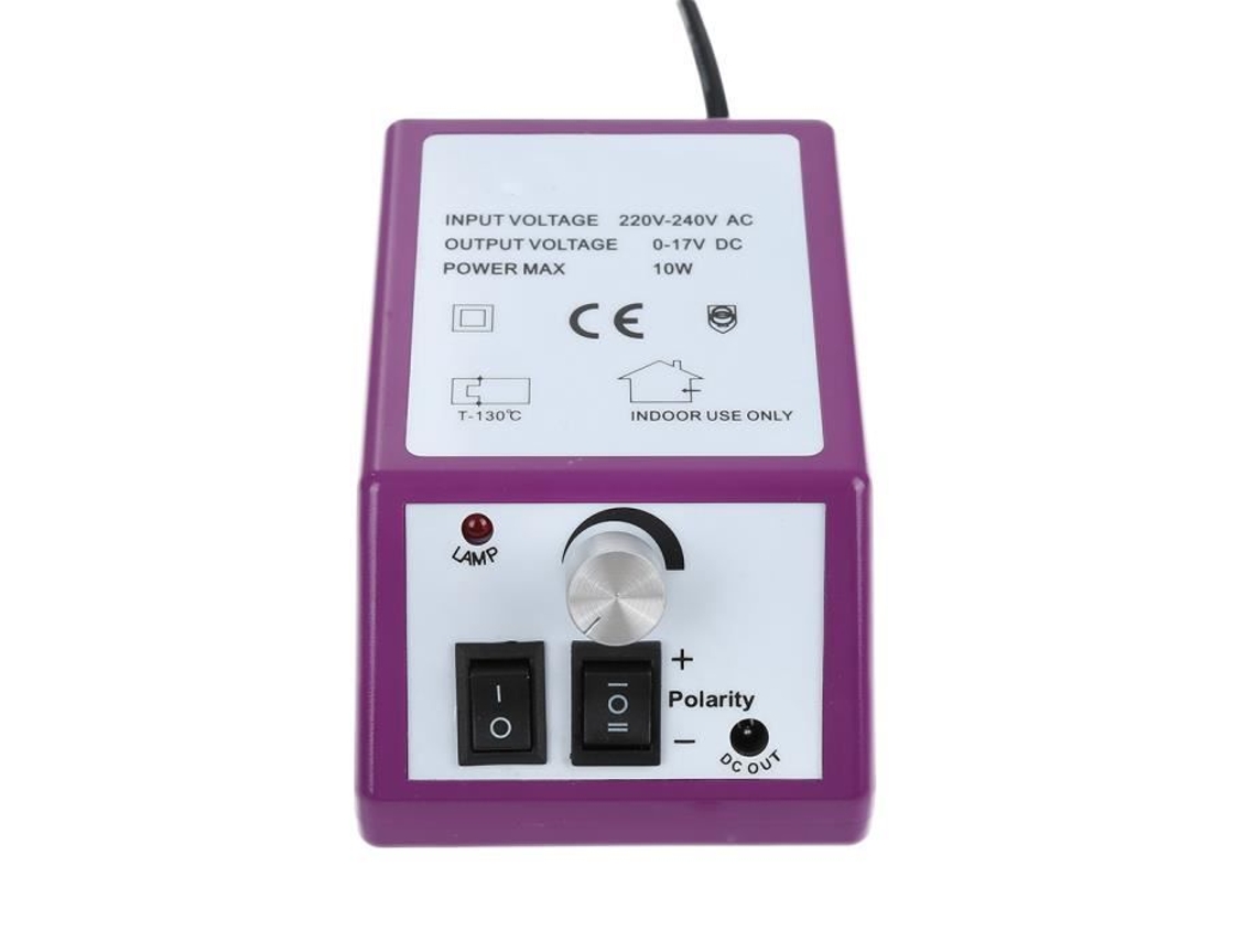 Juego de taladro de uñas profesional, Kit de pulido, accesorio de lima de taladro de uñas para manicura y pedicura (púrpura) S/MARCA