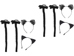 Acessórios para fantasia de Halloween - Tiara com orelhas de gato para cosplay