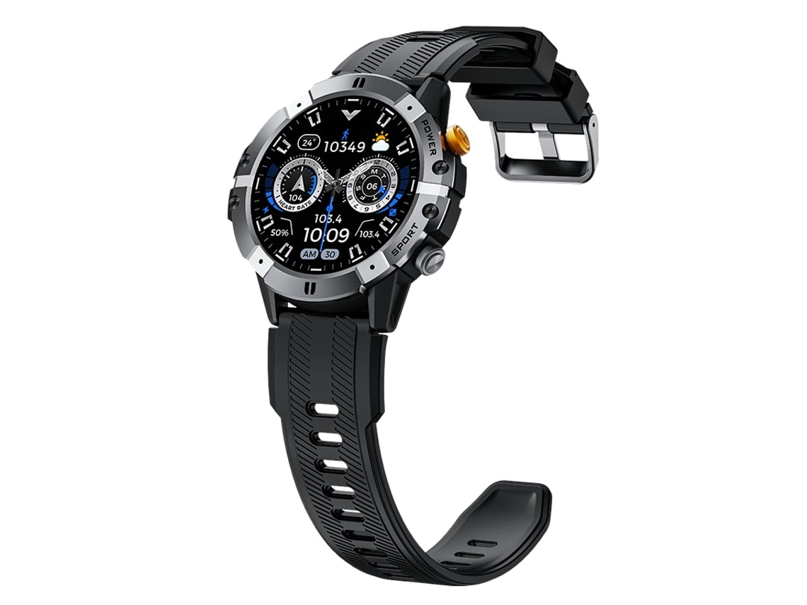 Reloj Inteligente Redondo De 1,52'' Con Llamadas Bluetooth Y Batería De 410 Mah (plateado)