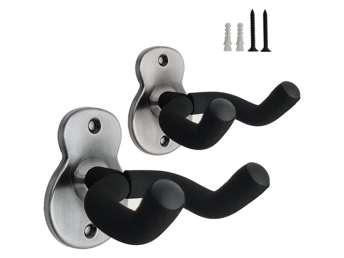 2026-soporte De Pared Para Guitarra, Colgador De Metal (2 Unidades) Con Esponja Protectora, Ezp