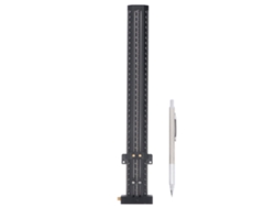Escuadra En T Portátil Multifuncional De Aluminio Con Bolígrafo Para Planos De Construcción, Color Negro.