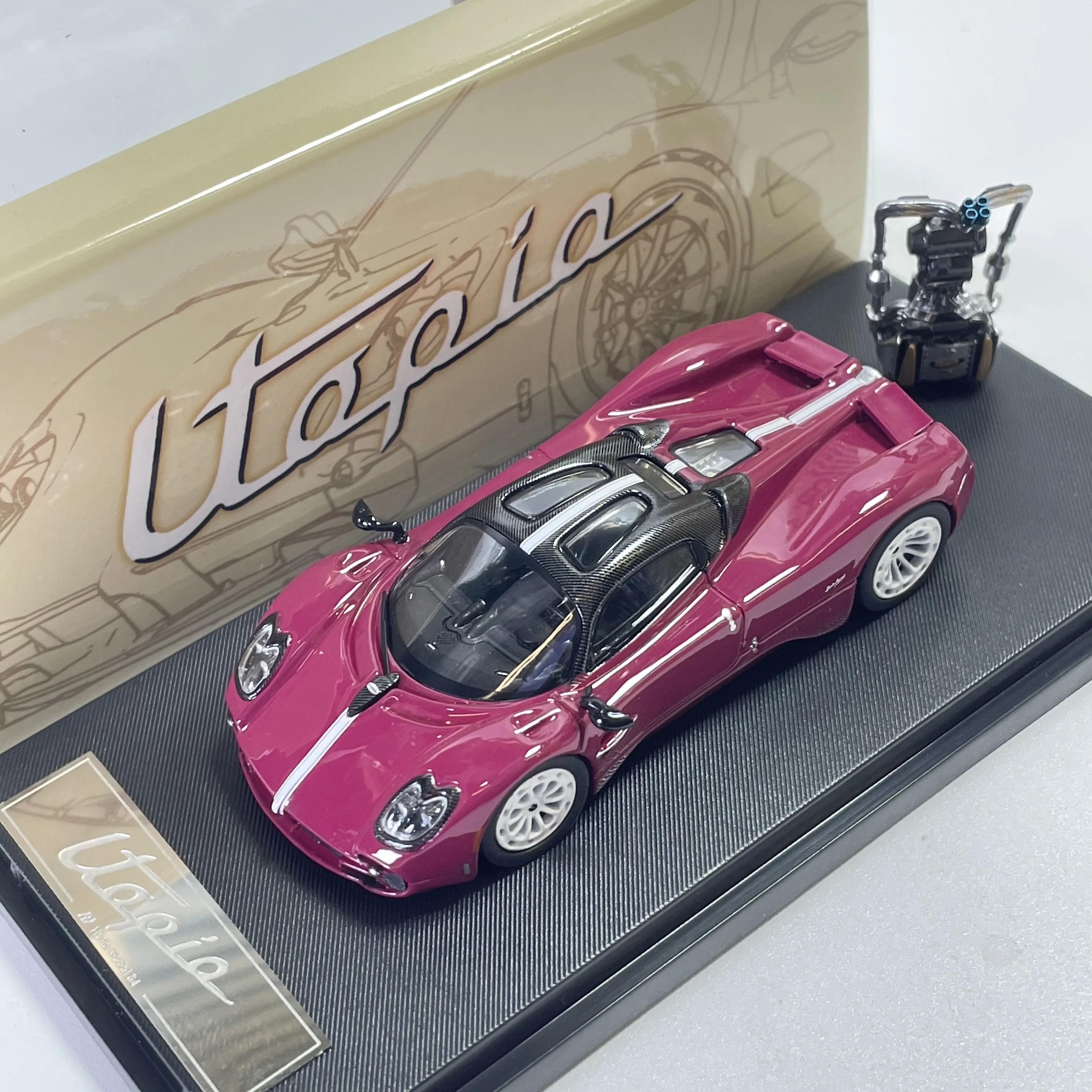 (vermelho) Miniatura De Carro Pagani Utopia Em Escala 1:64 E Carrinho De Brinquedo