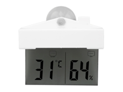 Termómetro Higrómetro Digital Para Interiores Con Pantalla Lcd, Monitor De Temperatura Y Humedad De Alta Precisión Para Habitaciones Con Ventosa.