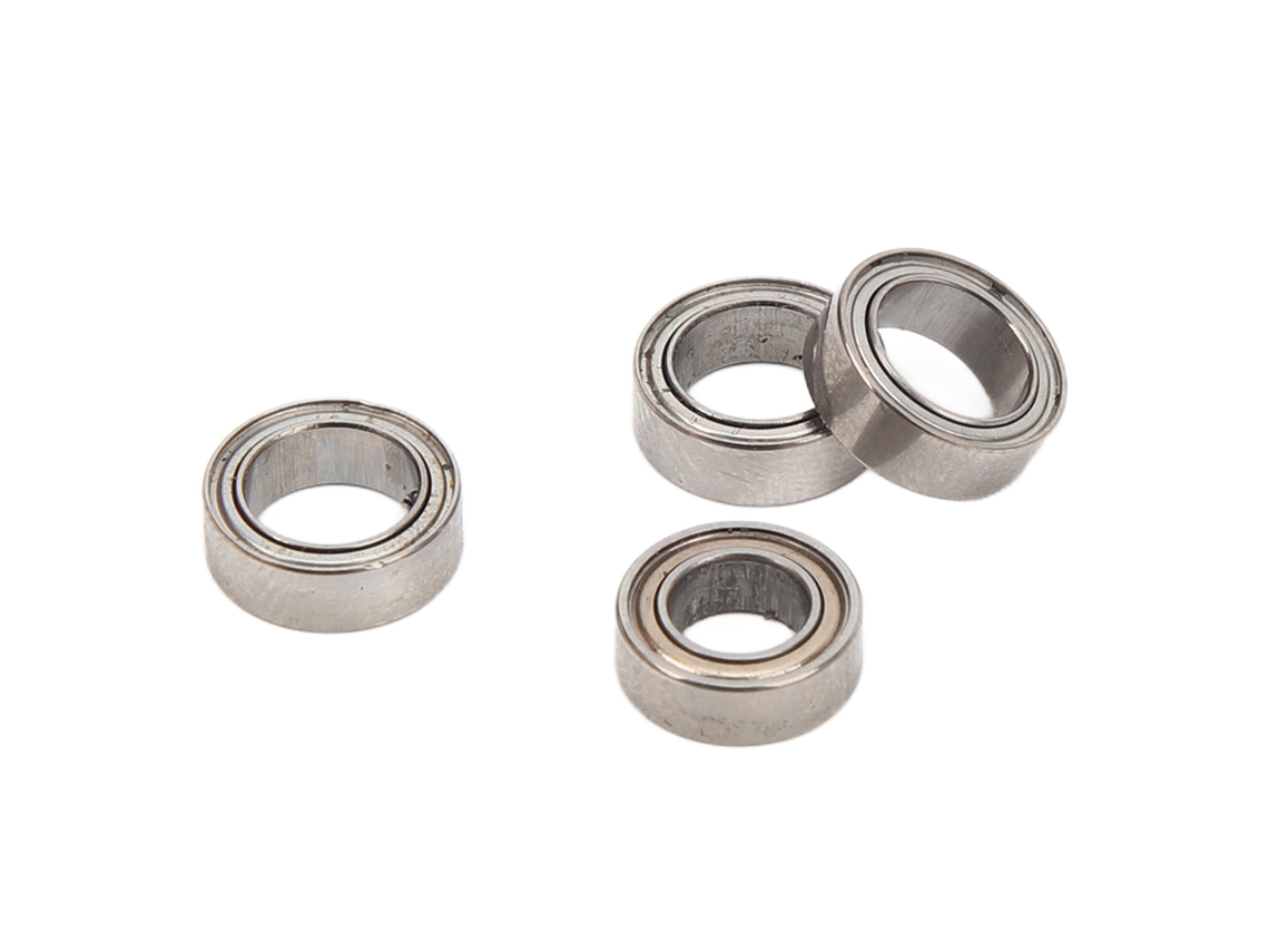 Ymsl 4pcs Conjunto De Rodamientos De Acero Para Coche Rc Scy 16101 16102 16103 16201 1/16 Plateado Hxl
