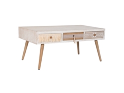 Mesa Centro Abeto Algodon Blanco 110x60x50cm