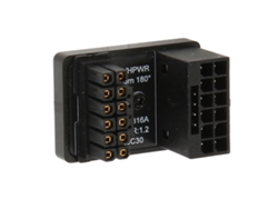 Tarjeta Adaptadora De Alimentación De Macho A Hembra De 180 Grados Pcie 600w 12v Hpwr 16p Para Gpu