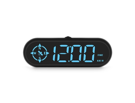 Pantalla frontal de coche LED Digital GPS velocímetro soporte alarma de exceso de velocidad fatiga recordatorio de conducción con Sensor de luz neg...