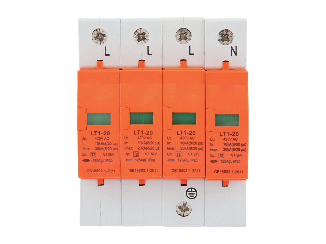 Dispositivo De Protección Contra Sobretensiones De Baja Tensión Para Uso Residencial, 4p, 20 Ka, 420 V Ca.