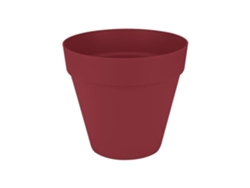 Maceta redonda Elho Loft Urban con ruedas 40 cm, color rojo, L 39 x B 385 x H 35 cm, para exterior, 100 % reciclada.