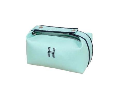 Bolsa De Lona Portátil Simple, Bolsa De Almacenamiento Impermeable Y A Prueba De Polvo, Azul-Verde ZMDECQNA