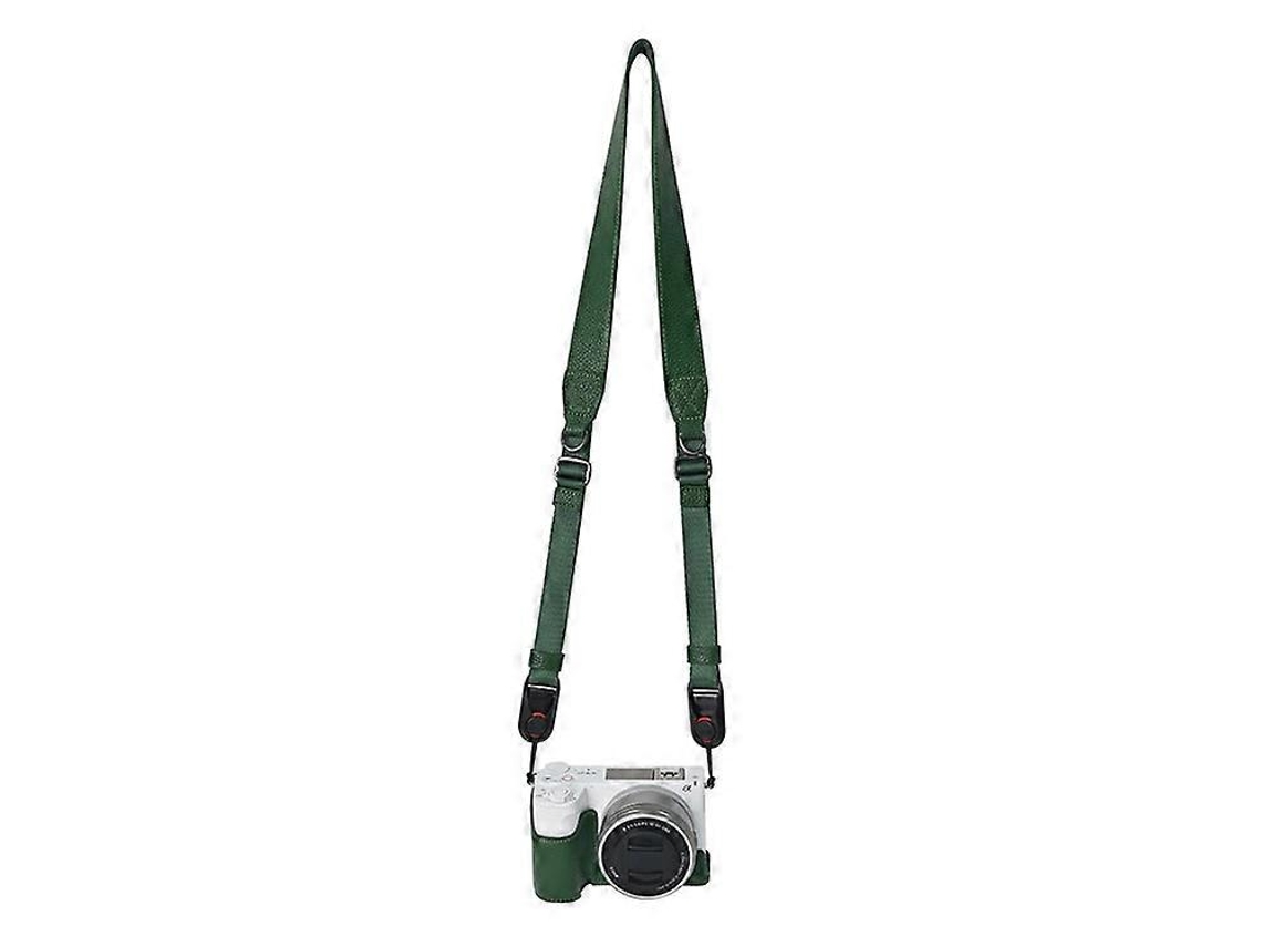 Estuche protector de piel de vaca auténtica con gran apertura y correa para el hombro compatible con la cámara Sony Zv E10 II Facpoet