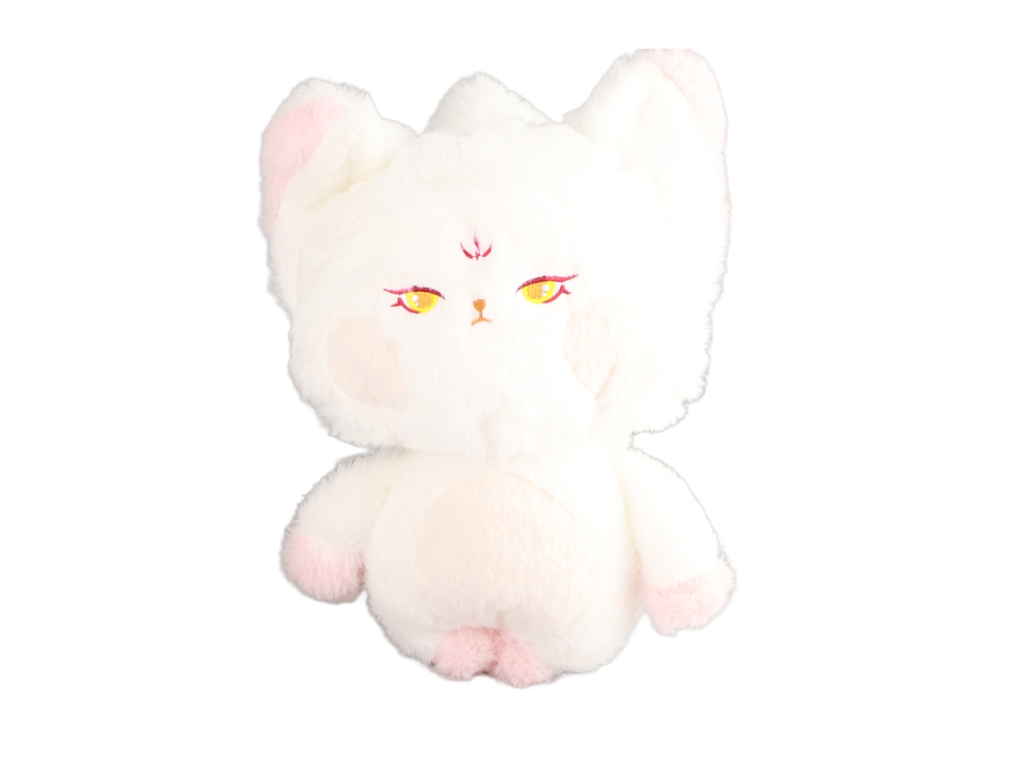 Muñeco De Zorro Estilo Bonito Material Peluche Suave Juguete Animado Para Niños Regalo De Cumpleaños Ojos Dorados 60cm