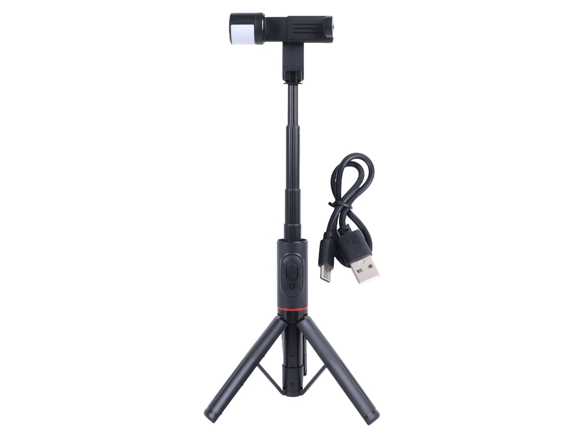 Palo selfie portátil con trípode, soporte para teléfono con trípode, palo selfie con trípode