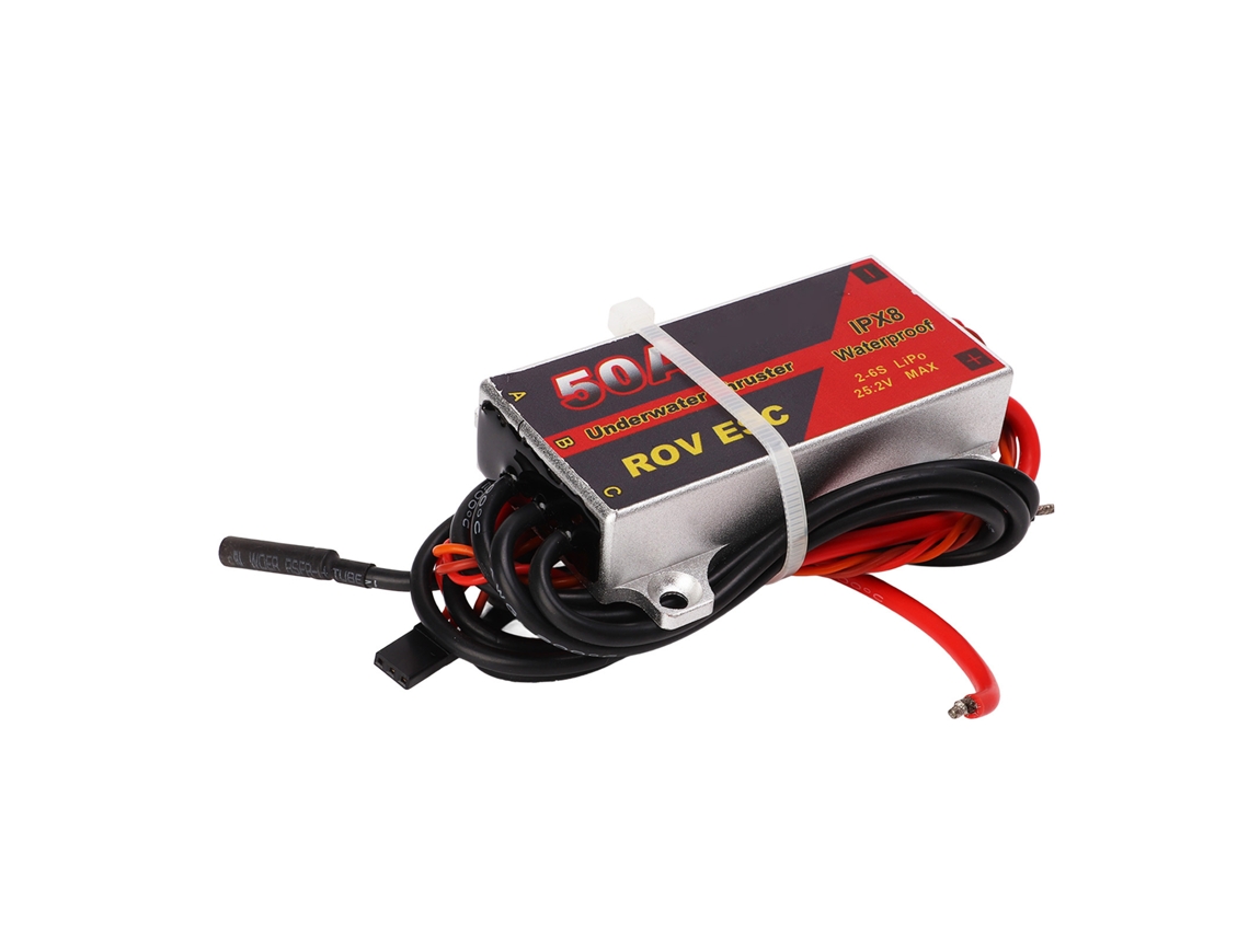 Ymsl Esc Brushless 50a Ipx8 Impermeable Sellado Señal Pwm Para Motor De Rotación Interna Propulsor Submarino Hxl