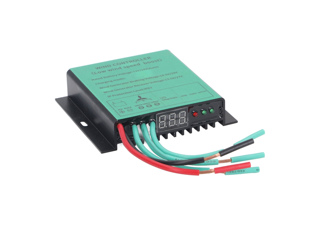 Controlador De Carga Eólica Mppt 100w-600w 12v 24v Auto Ajuste Impermeable Ip67 Generador Universal
