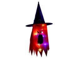 Luces De Cadena Led Con Sombreros De Bruja Y Fantasmas Para Halloween Colgantes Decoración Exterior