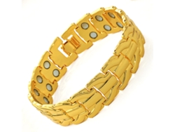 Pulseira De Cobre, Bracelete De Terapia Magnética, Ajustável (ouro) Spqment