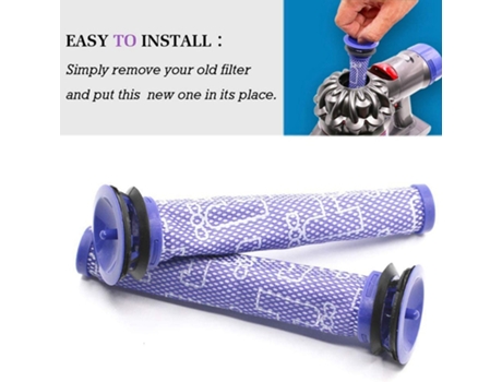 Kit de pieza de estación de acoplamiento de repuesto, soporte de montaje en pared, piezas de prefiltros para accesorio de filtro Dyson V7 V8