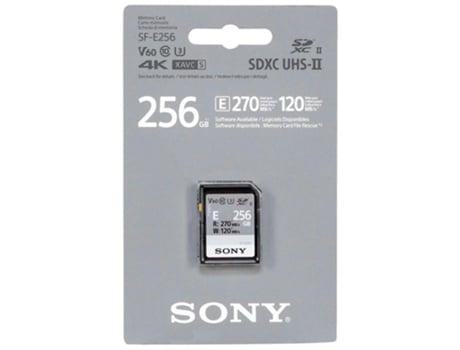 Tarjeta de memoria Sony Sdxc e Series 256Gb Uhs-II Clase 10 U3 V60