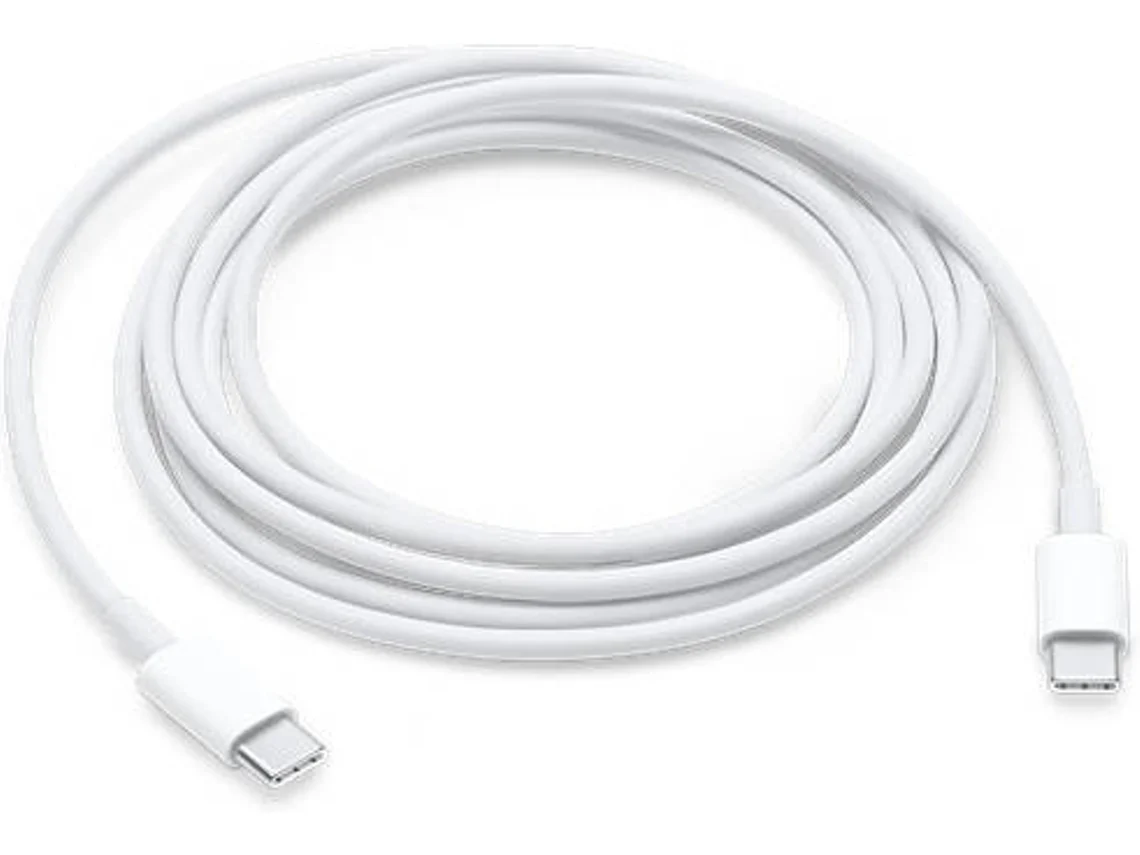 Cable APPLE MLL82ZM/A (USB-C - USB-C - 2 m - Blanco)