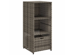 Mueble de jardín 50x55x115 cm Mimbre Patas Grises MAISON EXCLUSIVE